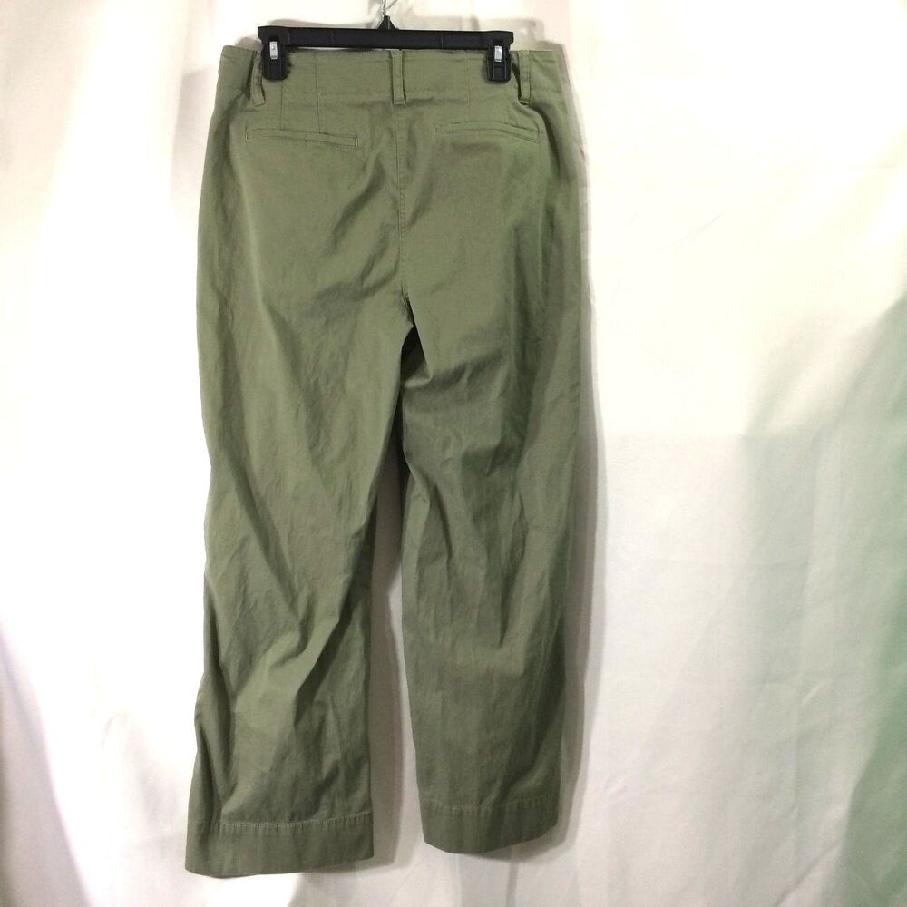 Talbots New England Chino Pants Olive Green Size 10 Cotton Stretch Mid Rise - Picture 4 of 5